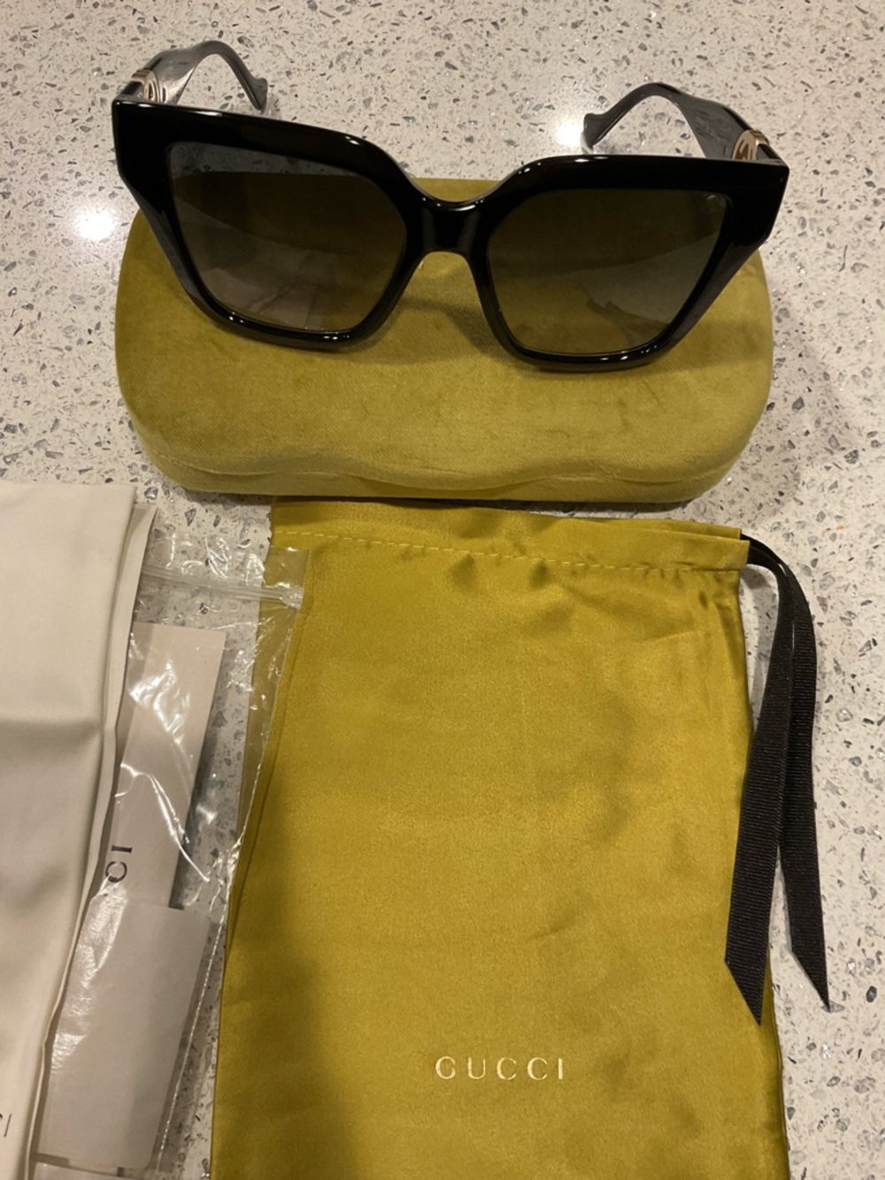Gucci Authentic Black Frame Sunglasses